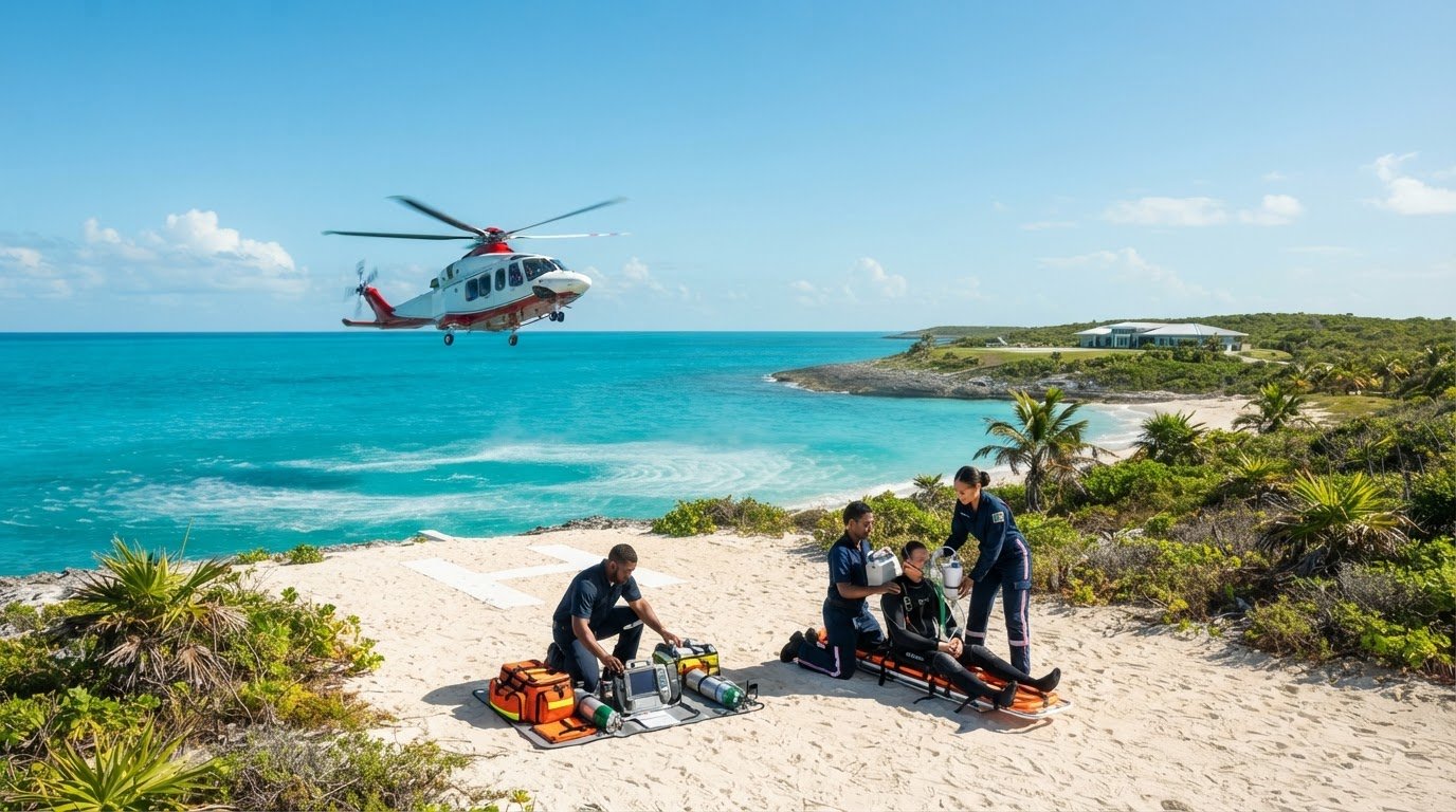 Decompression Sickness Air Transport: Protocols, Flight Altitudes, and Emergency Evacuation